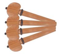 AKOOSY 4pcs Wooden Cello Tuning Pegs Durable Replacement Parts for Cello String Tuning Easy to Install and Operate for Players and DIY Projects