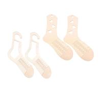 AKOOSY 4pcs Wooden Sock Blockers for Knitting Crochet Socks Thin Lightweight Blocking Mold with Smooth Edges for Shaping Display and Weaving Craft