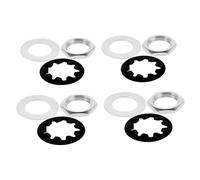 AKOOSY 4set Guitar Maintenance Essentials Electric Guitar Potentiometer Nuts Washers Jack Socket Nuts Gaskets Diy Compatible