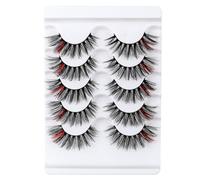 AKOOSY 5 Pairs 3d False Eyelashes Simulation Material for Fuller and Longer Look, Natural Makeup Fake Lashes for Date and Club Use