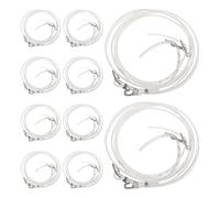 AKOOSY 5 Pairs Adjustable Transparent Heel Straps for High Heels Invisible Elastic Shoe Bands for Women Detachable Replacement Shoelace Straps and Boots Clear Shoe Laces