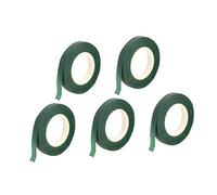 AKOOSY 5 Rolls Floral Stem Wrapping Tape Green Florist Craft Tape for Flower Arrangements Stem Wrapping Bouquets Flexible DIY Garden Projects