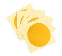 AKOOSY 5 Sheets Yellow Reflective Film Pressure Gauge Labels with Strong Adhesive for Easy Reading and Indication Identification on Industrial Equipment Safety