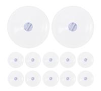 AKOOSY 50pcs Clear PVC Suction Cups Strong Adhesion Reusable Sucker Pads for Glass Window Bathroom Kitchen Storage Organization