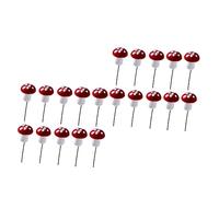 AKOOSY 50pcs Colorful Foam Mini Mushrooms for Garden Decoration Succulents, for Micro Garden and Mini House, Lightweight and Sturdy Mushroom Ornaments Color Assorted style