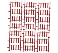 AKOOSY 50Pcs Mini House Abs Fence Model Miniature Garden Decor Accessories for Farm Layout Micro Landscape Scene