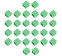 AKOOSY 50pcs Plug-in Terminal Block Connector with Screw Terminal, Plastic Material, High Temperature Resistance, Compact Inline Connector Block Layout for Electronic Equipment