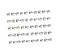 AKOOSY 50pcs Vintage Zinc Alloy Bear Claw Shaped Pendant Beads for DIY Bracelet Necklace Craft Accessories with Large Smooth Surface Antique Silver Finish Lightweight Jewelry Making