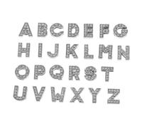 AKOOSY 52pcs Rhinestone Alphabet Charms A Pendant Beads for DIY Bracelet Decor Jewelry Making Accessories