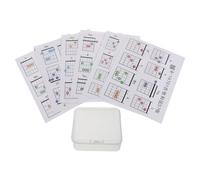 AKOOSY 57pcs Guitar Chord Fingering Diagram Cards Chord Chart Cards for Beginner Portable Guitar Instructional Chart Storage Box for Learning Classes Practice