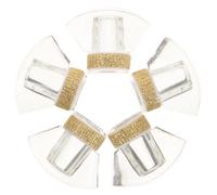 AKOOSY 5pcs Acrylic Perfume Bottle Caps Leakproof Seal and Press on Design, 15mm Inner Diameter Replacement Lids for Refillable Fragrance Dispensers Suitable for Everyday Use and Travel