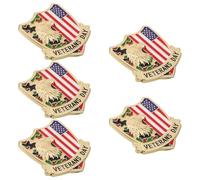 AKOOSY 5pcs American Flag Eagle Brooch Pins Fade-resistant Alloy Patriotic Lapel Badges with Secure Clasp Versatile Suit Collar Pins for Men S Jackets Hats Backpacks Veterans Day