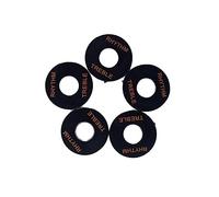 AKOOSY 5pcs Black Guitar Toggle Switch Plate Washer Durable Rhythm Treble Replacement Rings for Electric Guitar Compatible with Lp Models