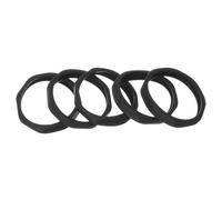 AKOOSY 5pcs Black Plastic Microphone Anti-rolling Rings Mic Anti-slip Holder Wireless Mic Accessories for Recording and Live Performances