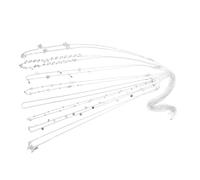 AKOOSY 5pcs Boho Waist Chains Adjustable Rhinestone Fringe Body Chain Jewelry for Women Sparkly Sequin Belly Accessories for Summer Events Night Club