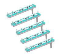AKOOSY 5pcs Dual Channel Linear Sliding Potentiometer B10k 75mm Adjustable Slider Knob for Electric Guitar Volume Control and DIY Programming Sensor Module