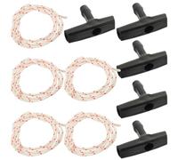 AKOOSY 5pcs Garage Door Emergency Release Pull Cord with Handle, 1m Rope | Plastic Rope Kit, Easy Install and Disassemble, Flexible Operation, for Attic Ladder Pull down Use