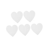 AKOOSY 5pcs Heart-Shaped Canvas Panels 20x20cm Cotton Primed Painting Boards for Artists and Students, Mini Blank Canvas Board Set Suitable for Acrylic and Oil Painting