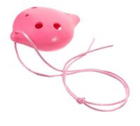 AKOOSY 6-hole Plastic Ocarina in c Major for Children Beginners, Medium Size Resin Wind Instrument with Anti-drop Design, Suitable for Music Practice and Learning Random Color