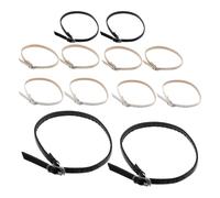 AKOOSY 6 Pairs High Heel Shoe Strap Ankle Wrap Straps Trendy Look Pu Leather Metal Adjustable Buckle Lasting Comfort for Daily Use and Parties