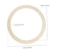 AKOOSY 6 Pcs Round Wooden Wreath Frames Wood Wreath Forms for Crafts Wedding Party Decorations Rustic Wood Grain Sturdy Construction Smooth Surface