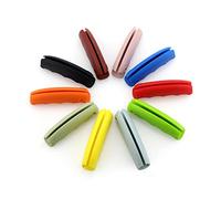 AKOOSY 6 Pcs Silicone Holder Carrier Labor Saving Devices for Grocery Bags Comfortable Grip Random Color for Home Shopping and Family Use Random Color