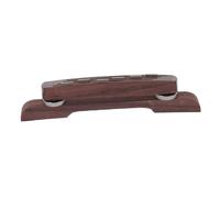 AKOOSY 6 String Rosewood Archtop Guitar Bridge for String Jazz Acoustic Guitar Height Adjustable with Knobs Smooth Polished Surface Lightweight Natural Wood Replacement Part