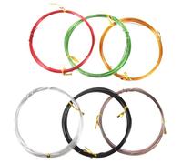 AKOOSY 6pcs Aluminum Bonsai Training Wire Anodized Colored for DIY Bonsai Shaping Garden Plant Branch Fixing Flexible for Crafts and Gardening