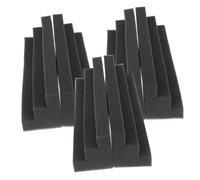AKOOSY 6pcs Black Bass Trap Acoustic Foam Panels High Density Soundproofing Blocks for Ktv Studio Wall Corners Noise Dampening Sound Absorbing Panels