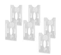 AKOOSY 6pcs Car Suction Cup Sleeve Plastic Parking Pass Holder Information Holder for Windshield Ticket Permit