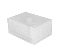 AKOOSY 6pcs CD Storage Box Double Disc DVD Case with Separate Design and Insert Label for Portable Media Video Storage at Home or Cinema