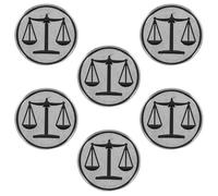 AKOOSY 6pcs Law Lapel Pin Metal Brooch for Men and Women Balance Justice Design with Nonslip Clasp Fade-resistant Finish Lawyer Accessory for Law Students Judges Attorneys and Ceremonies