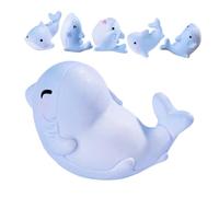 AKOOSY 6pcs Mini Ocean Animal Figurines Tiny Shark Resin Sculptures for DIY Fairy Garden Fish Tank Decor Realistic Small Creatures for Micro Landscape and Sea Theme Enthusiasts