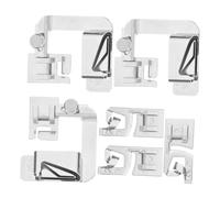 AKOOSY 6pcs Multi-function Sewing Machine Presser Feet Hemmer Foot Attachment Portable Metal Replacement for Low Shank Brother Singer Models