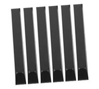 AKOOSY 6pcs Piano Keytop Repair Kit Glossy Black Plastic Keys Durable Replacement Parts for Piano Models Easy Installation