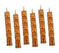 AKOOSY 6pcs Sealing Wax Sticks with Wicks for Letters and Documents Antique Style Fire Manuscript Stamp Wax for Wedding Invitations Gift and Bottle Sealing DIY Craft Supplies