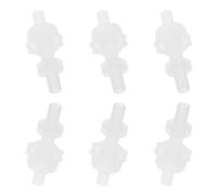 AKOOSY 6pcs Silicone Tube Connectors for Home Sauna Drain Pipe, Plastic and Aging Resistant, Flexible and Tight Seal, Suitable for Personal Steamer and Sauna Hose Accessories