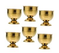 AKOOSY 6Pcs Stainless Steel Egg Holder Cups Small Egg Stands for Kitchen Dining Room Eco Friendly Unbreakable