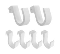 AKOOSY 6pcs Universal Car Trunk Umbrella Holder Hooks White - Vehicle Storage Organizer for Umbrellas, Handbags, Fishing Rods - Multifunctional Car Boot Hooks for Travel and Daily Use