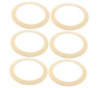 AKOOSY 6pcs Wooden Wreath Frames with Pre Drilled for Easy Flower Garland Crafting Smooth Durable Wood Rings for DIY Holiday Decorations and Handmade Gifts Outer