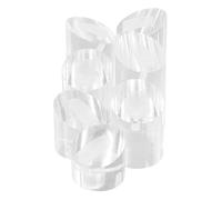AKOOSY 7 Pcs High-end Acrylic Ring Storage Stands with Design, Fashionable and Useful Ring Display Holders for Home and Store Jewellery Organisation