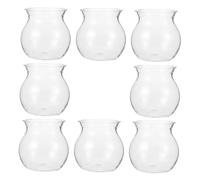 AKOOSY 8pcs Bubble Planter Bowls for Succulent Propagation and Hydroponic Planting, round Shallow Plastic Vases for Home Garden Decor and Centerpieces