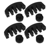AKOOSY 8Pcs Full Size Violin Practice Mute Set with Round and Claw Rubber Soft Silencers for Quiet Playing, Violin and Viola Accessories for Musicians
