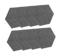 AKOOSY 8pcs Hexagonal Felt Acoustic Sound Panels Sound Dampening Insulation for Walls Noise Absorption Crack and Fade Resistant Soundproofing Tiles for Studio Home Office