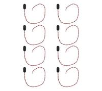 AKOOSY 8Pcs I-Type 9V Battery Buckle Connector with Port 300Mm Cable Wire Adapter for Pickup Battery Box Hard Plastic Snap Terminal Clips for Guitar Use