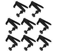 AKOOSY 8pcs Violinstring Adjuster Metal Instrument Fine Tuners Violin Musical Accessory Metal Fine Tuners Violin Adjuster Tuning Black