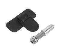 AKOOSY Acoustic Guitar Endpin Jack Socket Copper Housing with PU Sleeve Bass Output Protector Compatible with Standard Pickup Endpin Strap Easy Install Guitar Parts and Hardware