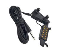 AKOOSY Acoustic Guitar Pickup Sound with Tone Volume Control Portable Folk Guitar Pickup Easy Installation Without Drilling Compatible with Amplifiers for Clear Sound Amplification