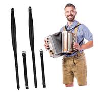 AKOOSY Adjustable Leather Accordion Strap with Thickened Design Comfortable Shoulder Belt for Musical Instruments Detachable and Suitable for Various Body Types