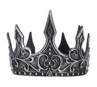 AKOOSY Adjustable Lightweight Pu Foam Crown for Men, Medieval King’s Crown Design Headband, Charming Antique Style, for Birthday and Special Occasion Cosplay